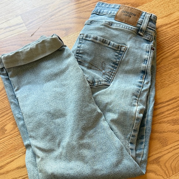 Denizen from Levi's Denim - Denizen from Levi's womens 's Pale Blue Slim Jeans - mid rise boyfriend cropped
